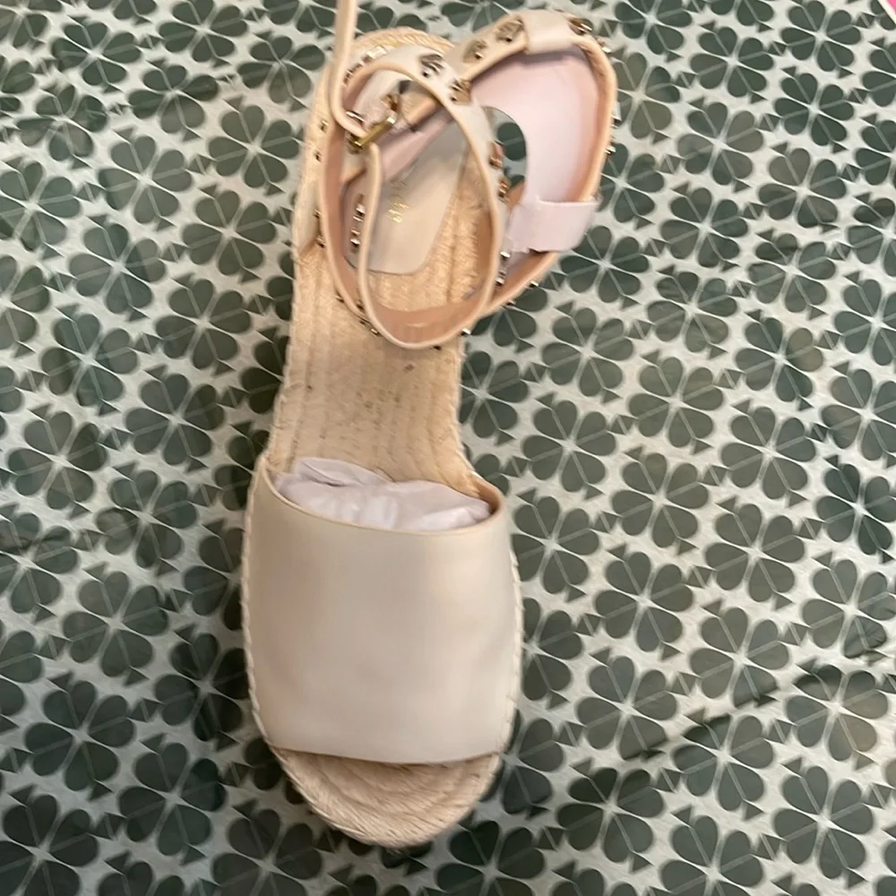 NIB Kate Spade Sandals Frenchy Leather Espadrille